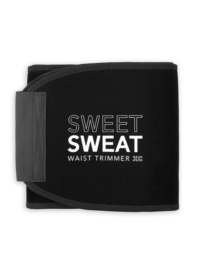 Sweet Sweat Waist Trimmer 'Xtra Coverage' Belt Black/White XXL