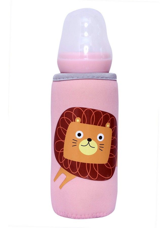 Stretchable Soft Reusable Baby Bottle Cover Sleeve Animal Printed With Holding Strap Suitable For 120Ml 150Ml 220Ml 240Ml Feeding Milk (Pack Of 4)