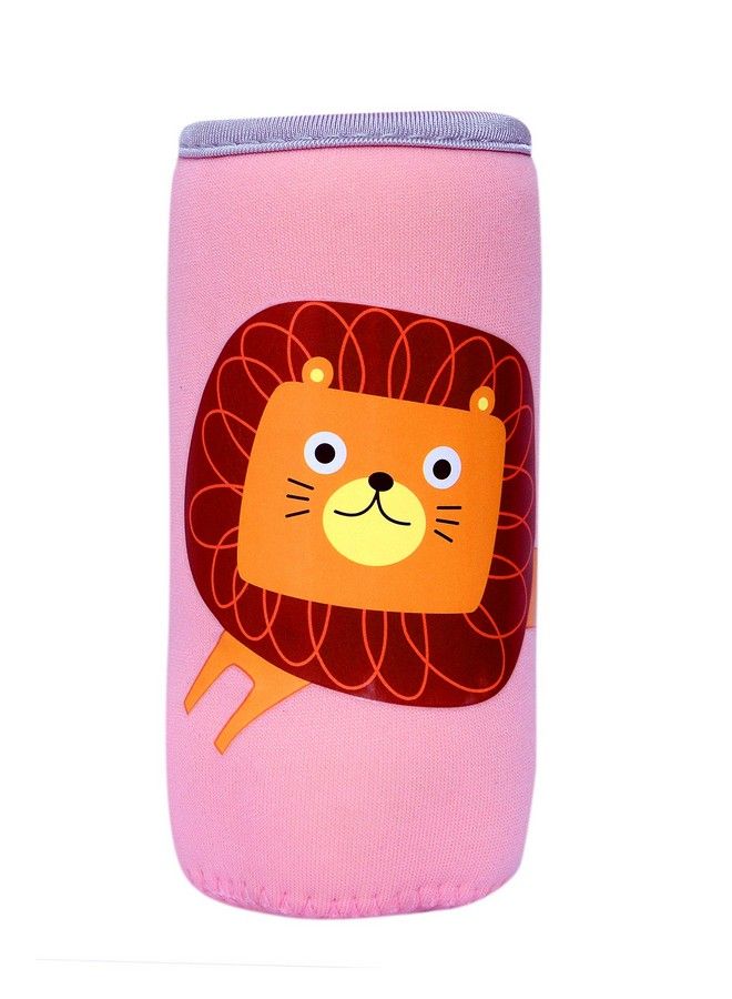 Adjustable Reusable Stretchable Baby Feeding Bottle Cover Sleeves Cartoon Prints With Holding Strap Suitable For 120Ml 220Ml 240Ml Slim Neck Feeding Milk Water Feeder Bottles (Pack Of 2;Lish)
