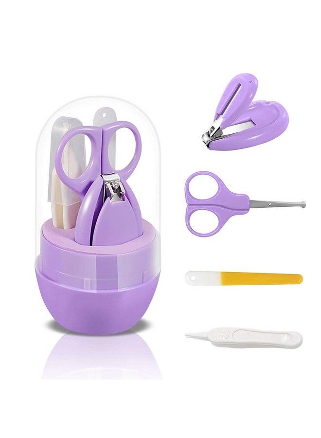 Baby Grooming Manicure & Pedicure Essential Nail Kit With Baby Soft Silicone Baby Fruit Shaped Teether Teething Toy For New Borns;Toddlers(Beargrapes)