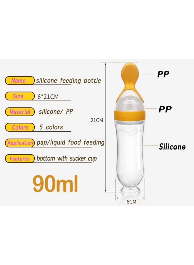 Baby Soft Silicone Fruit Shaped Teether Teething Toys With Key Shaped Teether And Baby Silicone Spoon Feeding Bottle Feeder (Design 103)