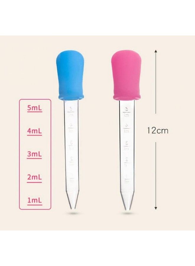 Baby Fresh Fruit Vegetable Food Nibbler Rattle Silicone Teether With Baby Medicine Droppers 5 Ml Feeder For Babies Toddlers Infants (Design 2)