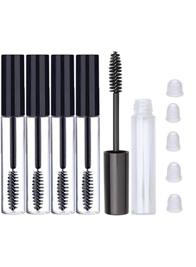 5 Pcs 7Ml Reusable Refillable Clear Empty Tube Bottle Mascara Container With Inner Plug And Mascara Brushes Avoid Leaking For Diy Eyelash Growth Treatment (7Ml)