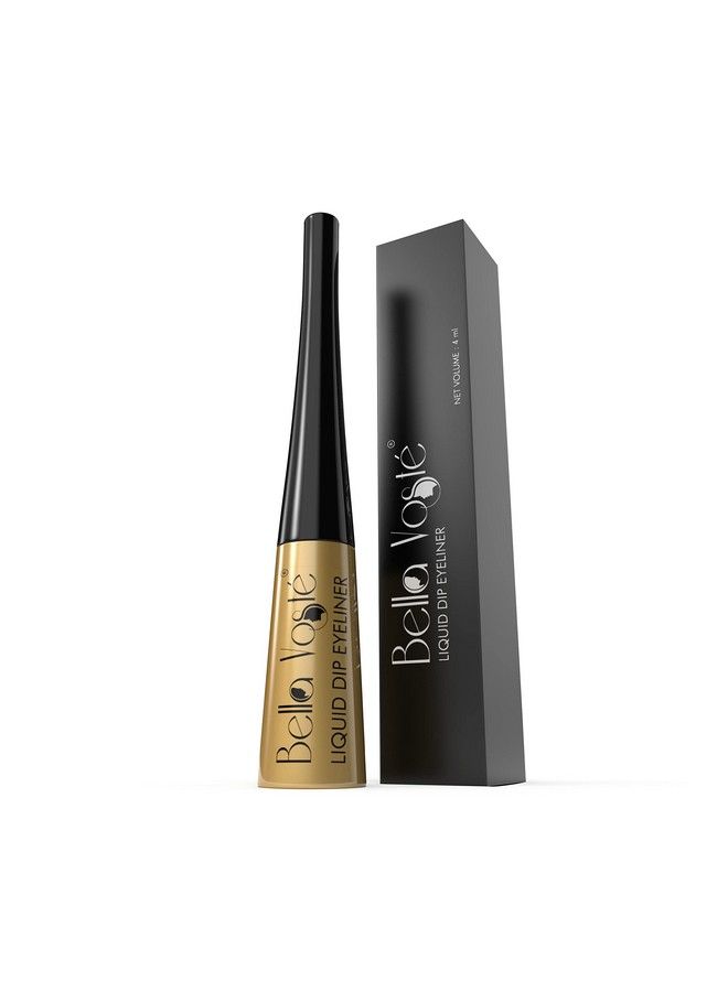 Liquid Eyeliner ; 24 Hr Long Stay ; Easy To Glide ; Waterproof ; Smudgeproof ; No Transfer ; Cruelty Free ; Made In India ;Glossy Gold (05) Glossy Finish