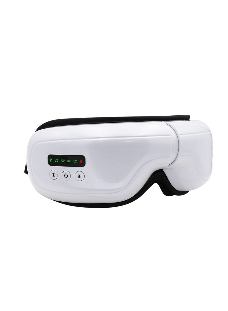 Eye Massager with Heat, Portable Bluetooth Music Rechargeable Eye Heat Massager for Relieve Eye Strain