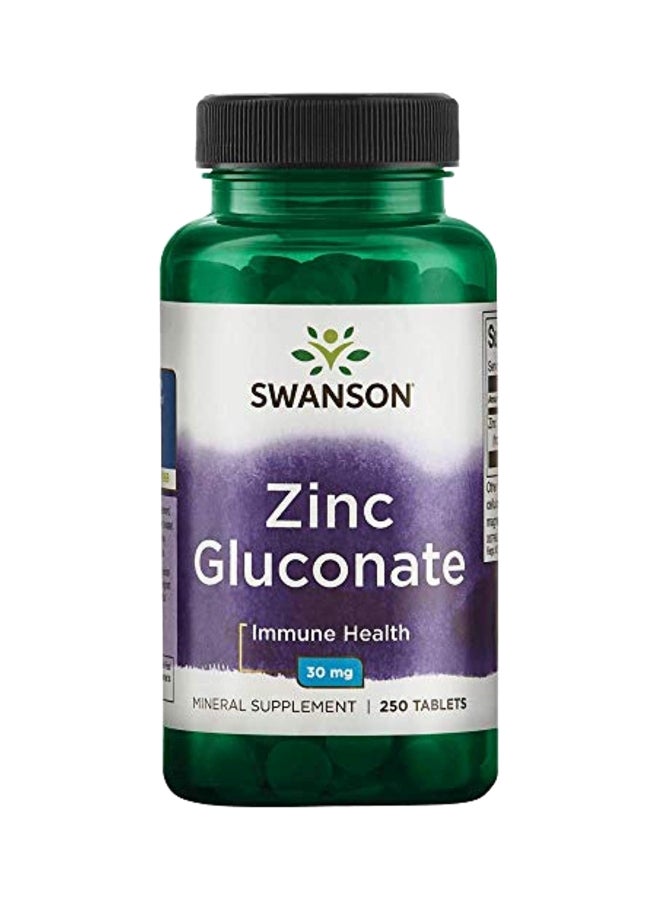 Zinc Gluconate 30MG - 250 Tablets