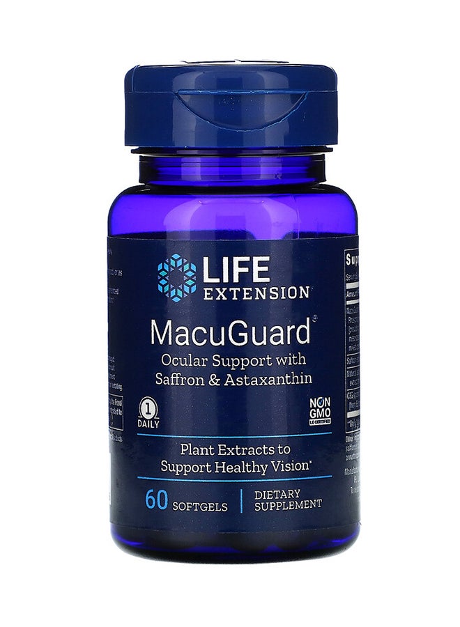 Astaxanthin Macuguard Ocular Dietary Supplement - 60 Softgels