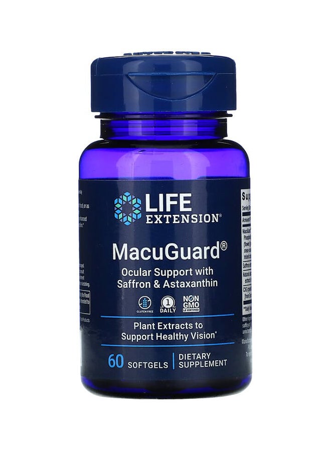 MacuGuard Ocular Support Supplement - 60 Softgels