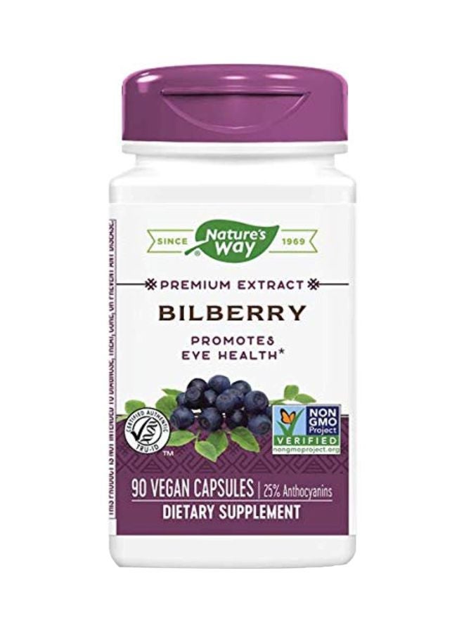 3-Piece Bilberry Promotes Eye Health Dietary Supplement - 90 Capsules