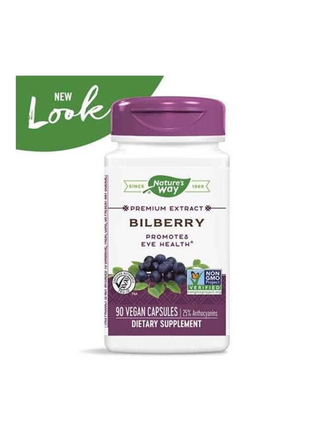 3-Piece Bilberry Promotes Eye Health Dietary Supplement - 90 Capsules