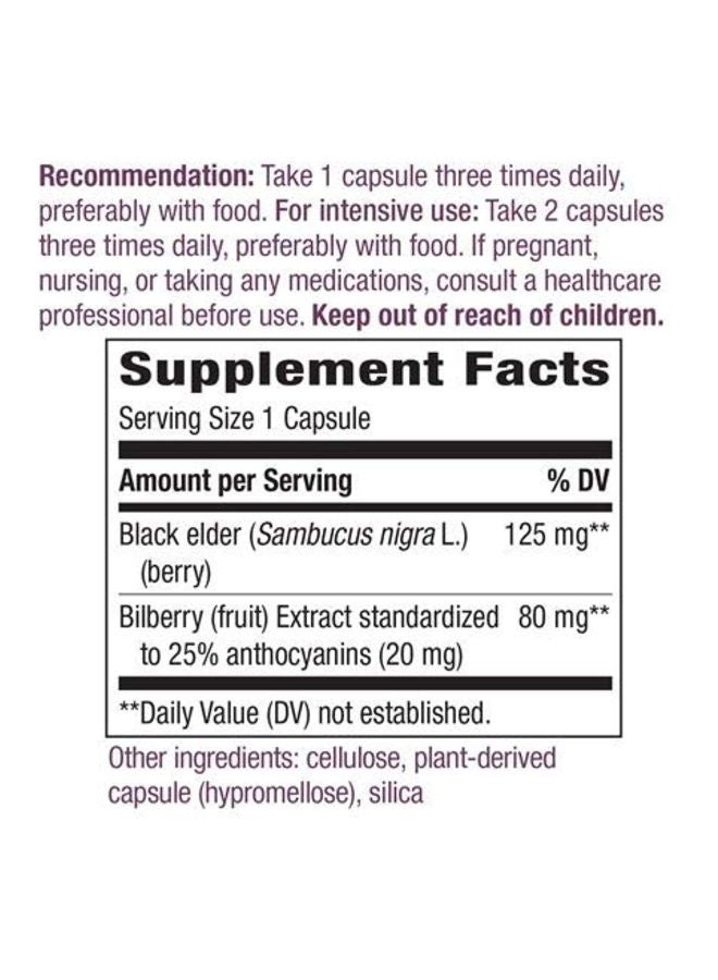 3-Piece Bilberry Promotes Eye Health Dietary Supplement - 90 Capsules