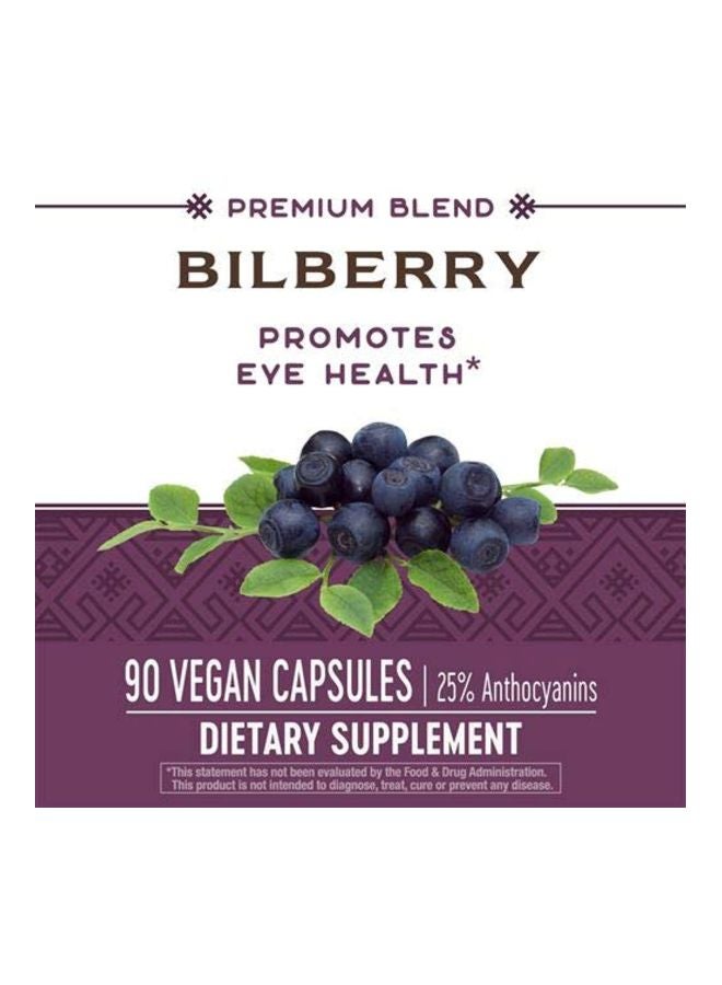 3-Piece Bilberry Promotes Eye Health Dietary Supplement - 90 Capsules