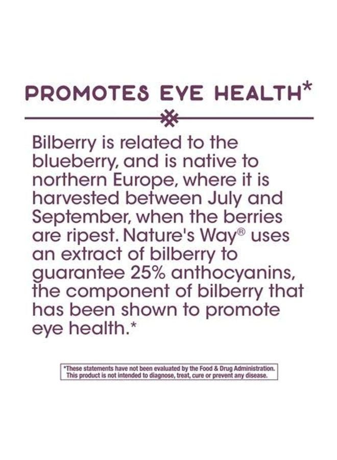 3-Piece Bilberry Promotes Eye Health Dietary Supplement - 90 Capsules