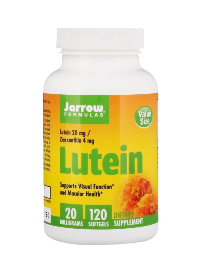 Lutein 20mg Dietary Supplement - 120 Softgels