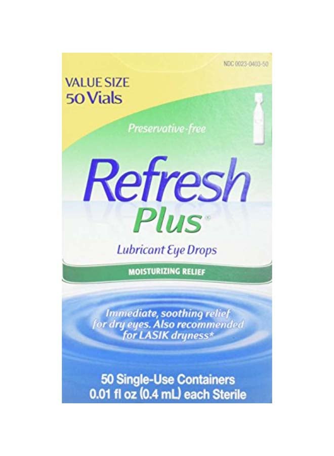 Pack of 50 Plus Lubricant Eye Drops