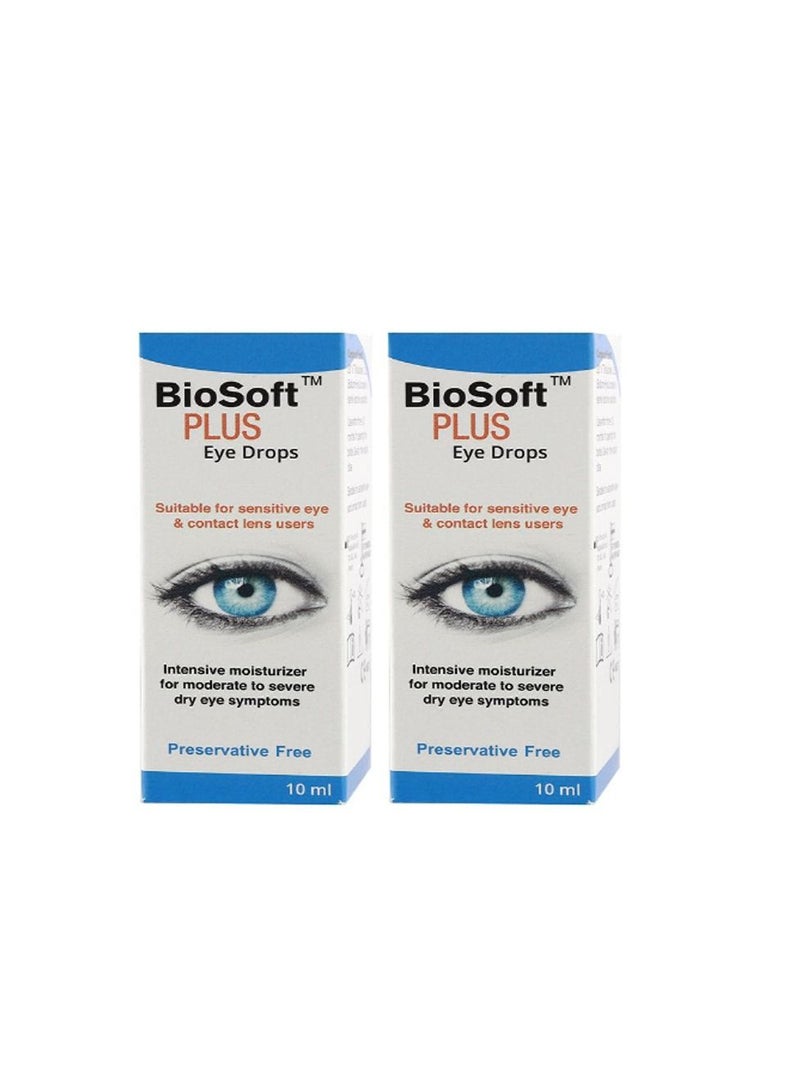 2 Pack Plus Eye Drops 10 mL