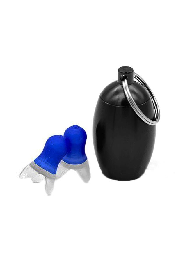 Pair Of Silicone Earplugs With Holder