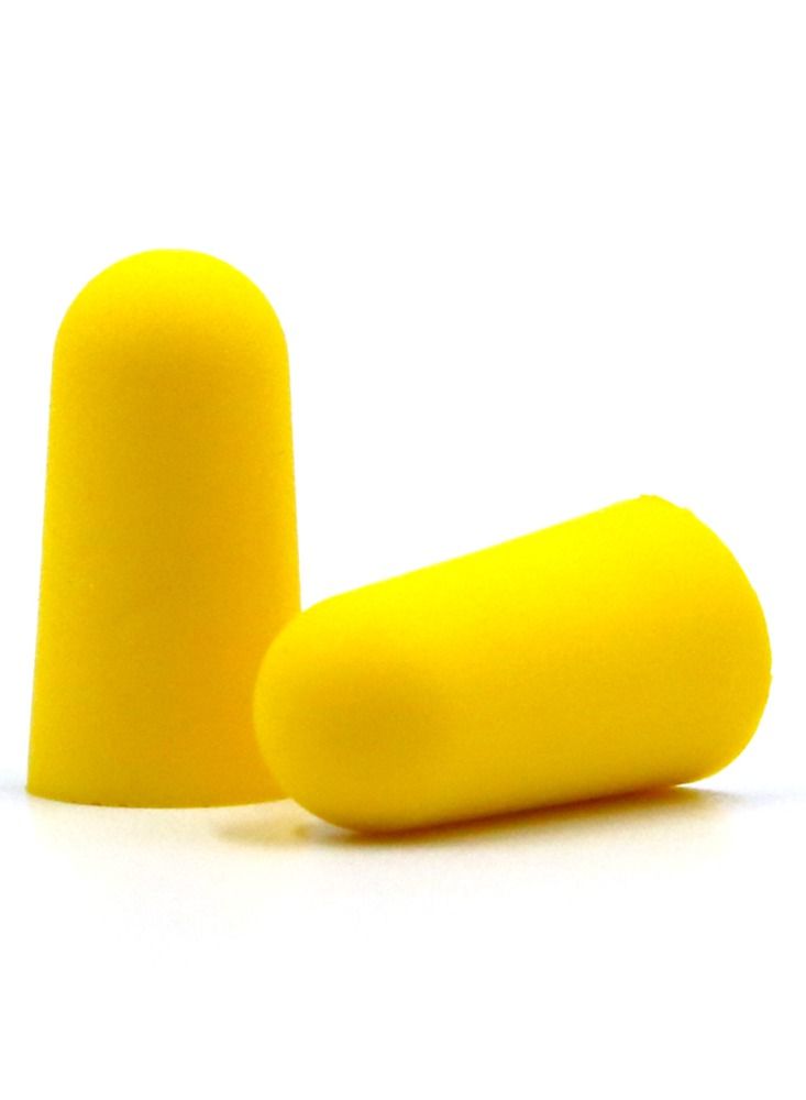 HASPRO [50 PAIRS] Eco-Friendly Bulk Pack, Ultra Soft Foam Earplugs in GIGA Tube with Carry Case, Best Earplugs for Noise Canceling, Snoring, Work, DIY, Noise Reduction SNR 38dB (Yellow)