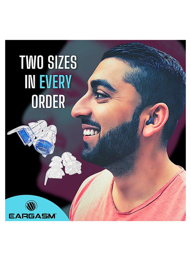 High Fidelity Earplugs For Concerts Musicians Motorcycles Noise Sensitivity Conditions And More - Blue