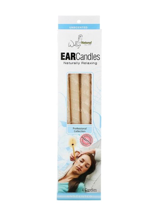 Pack Of 4 Unscented Professional Paraffin Ear Candles