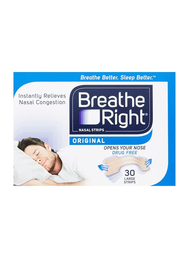 Pack Of 30 Congestion Relief Nasal Strips