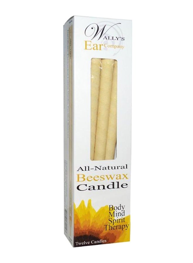 Pack Of 12 Unscented Luxury Collection Ear Candles