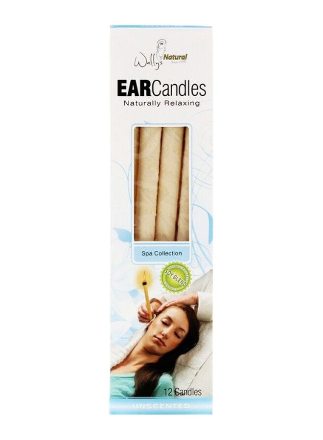 Pack Of 12 Unscented Ear Candles