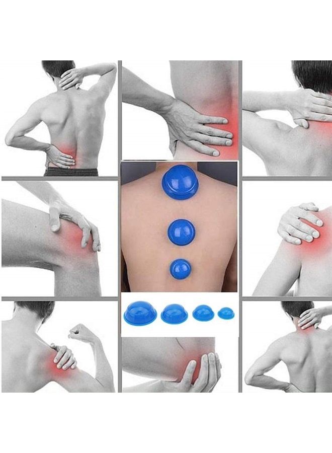 12 Pcs Silicone Massage Cupping Set Vacuum Cupping Acupuncture Cupping Therapy Set Professional Body Massage Cup Set Vacuum Massage Cupping for Pain Relief Muscle Relaxation,Pack of 12