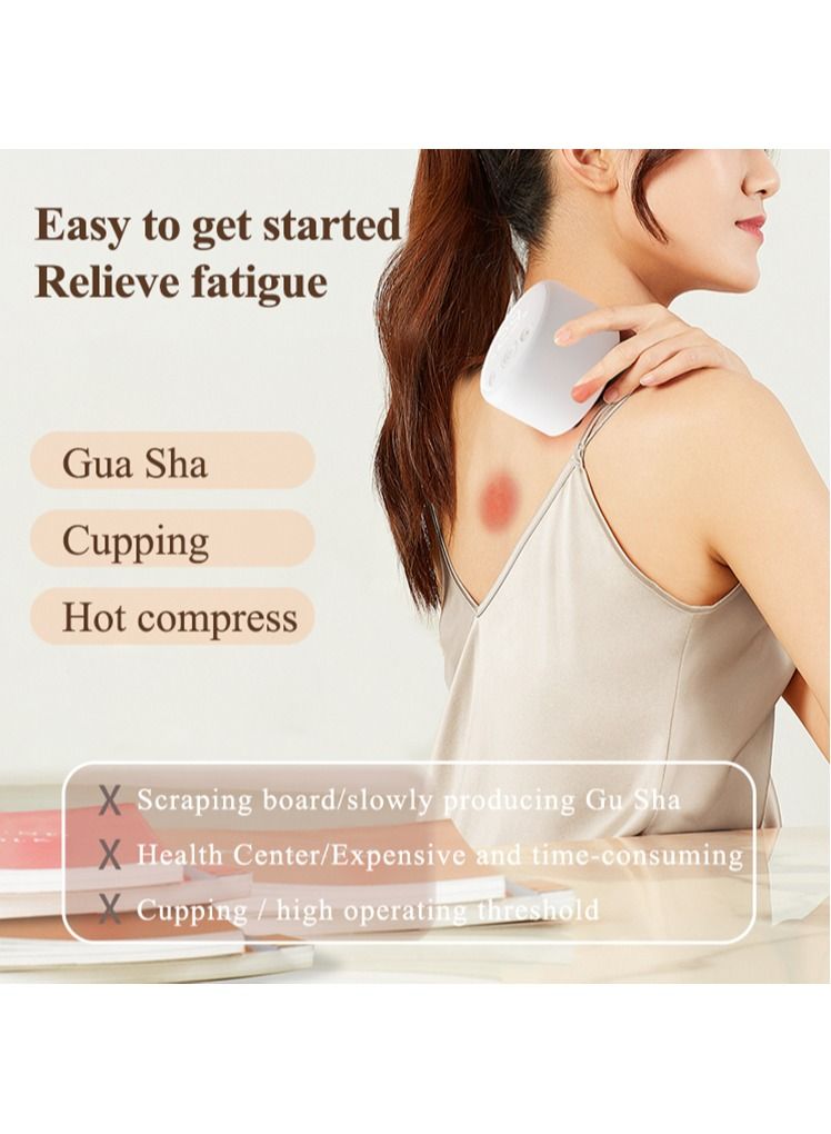 Electronic Cupping Massager Device with Red Stone, LV013