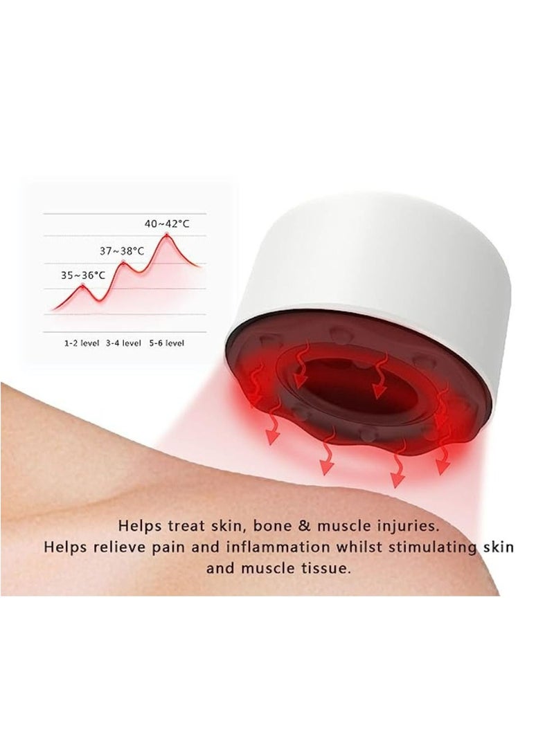 Electronic Cupping Massager Device with Red Stone, LV013