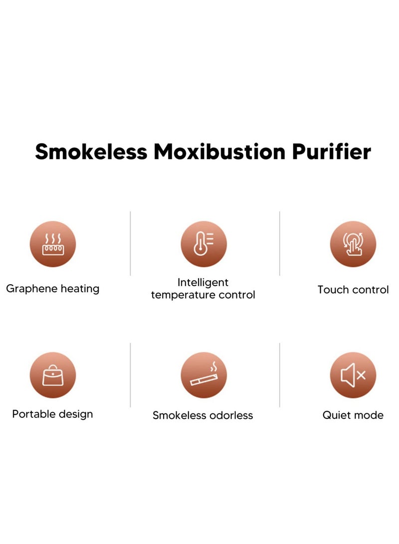 20Pcs Heating Moxa Stickers, Moxibution Patches for Neck, Shoulder, Back, Waist, Hand, Feet, Joint Pain Reduce, Enhance Circulation, Used with Moxibustion Device