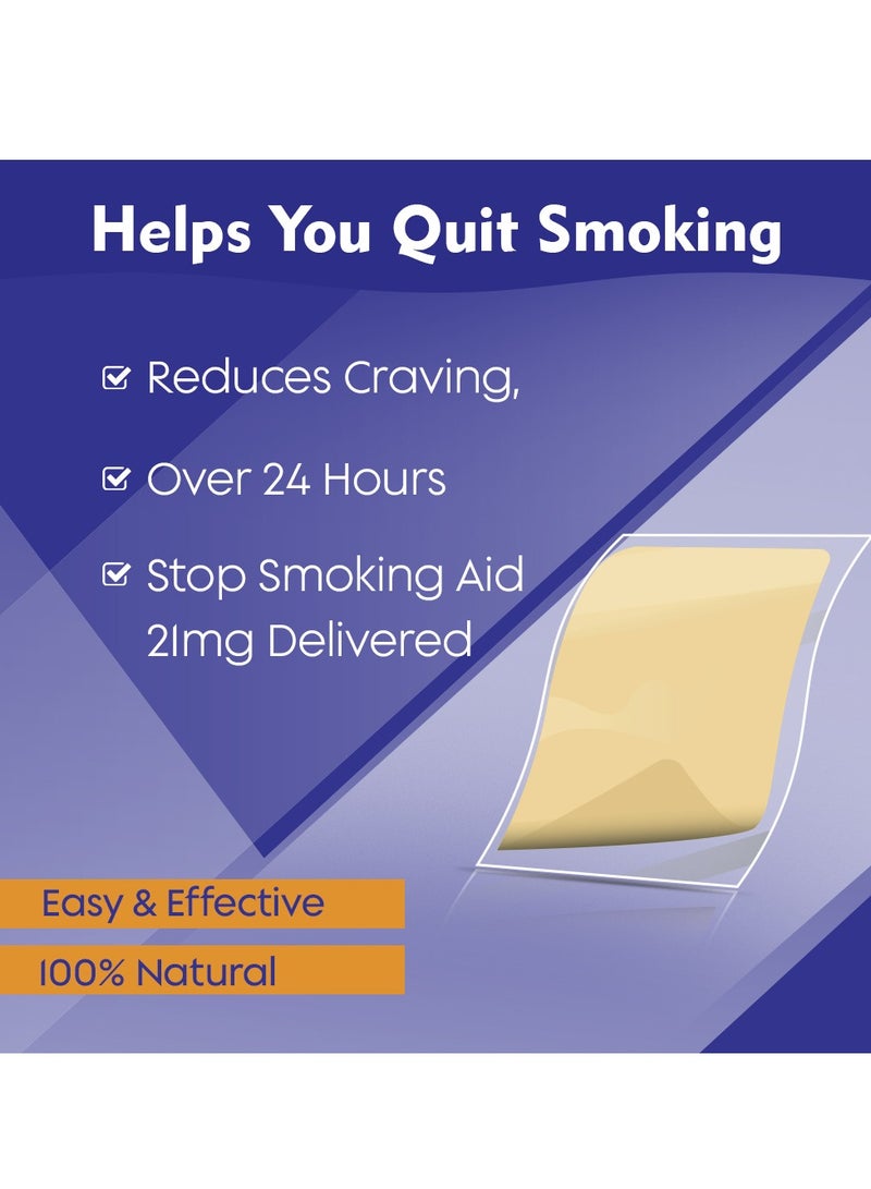 21 Pieces Quit Smoking Nicotine Patches Control Craving Through Out the Day Nicotine Transdermal Smoking Patches Quit Smoking Aid Step 1  Helping Quit Smoking Patch in Simple Steps