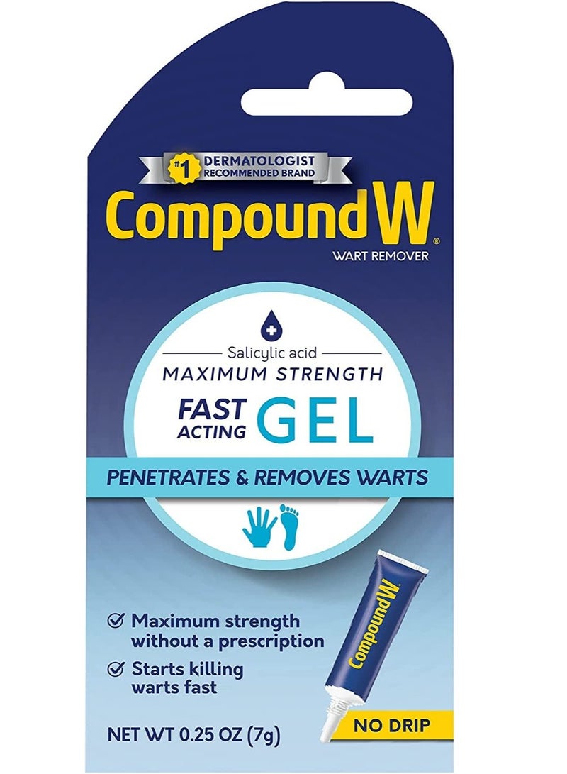 Maximum strength fast acting gel wart remover