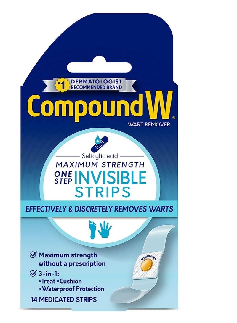 Waterproof wart removal strips with salicylic acid