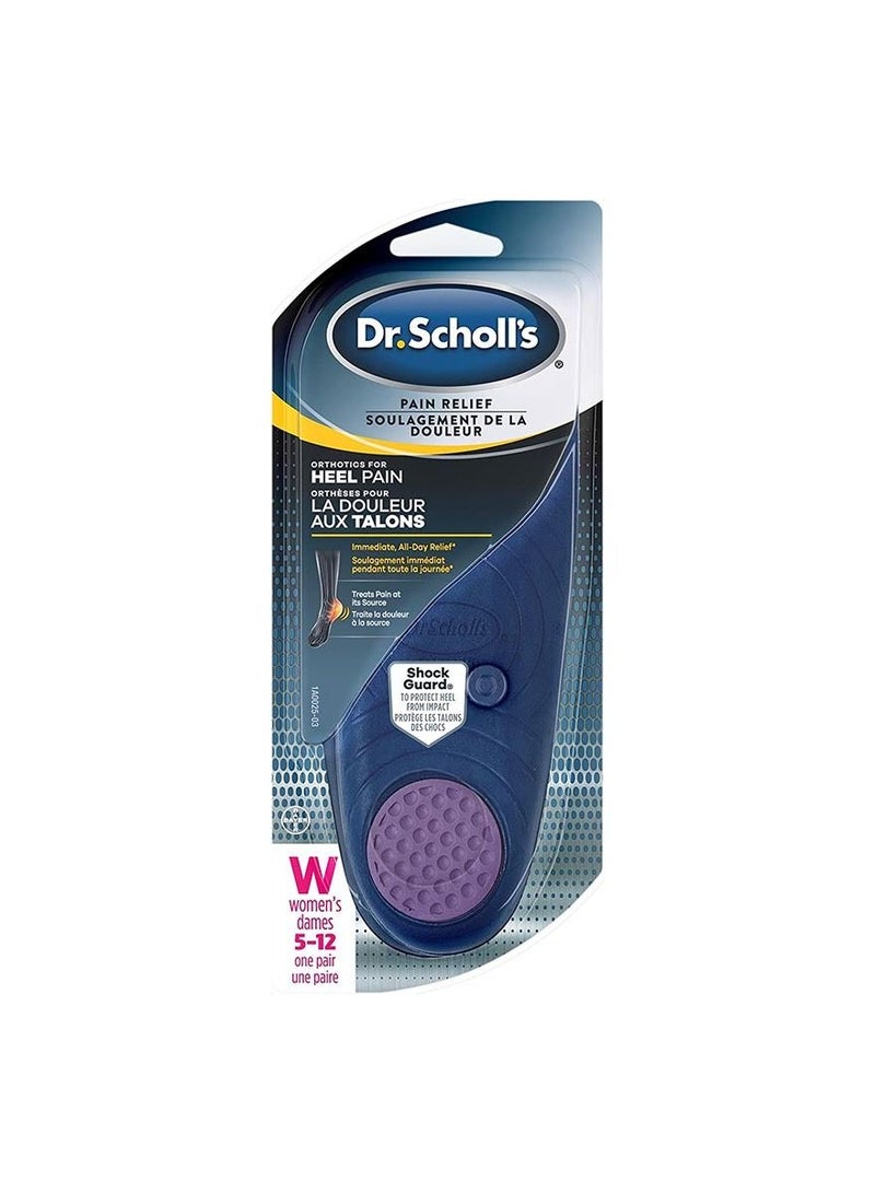 Dr. Scholl’s Heel Pain Relief Orthotics for Spurs General Heel Aggravation (for Women's 5-12)