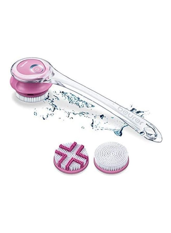 Electric Body Brush Clear/Purple/White 10x7.2x10cm