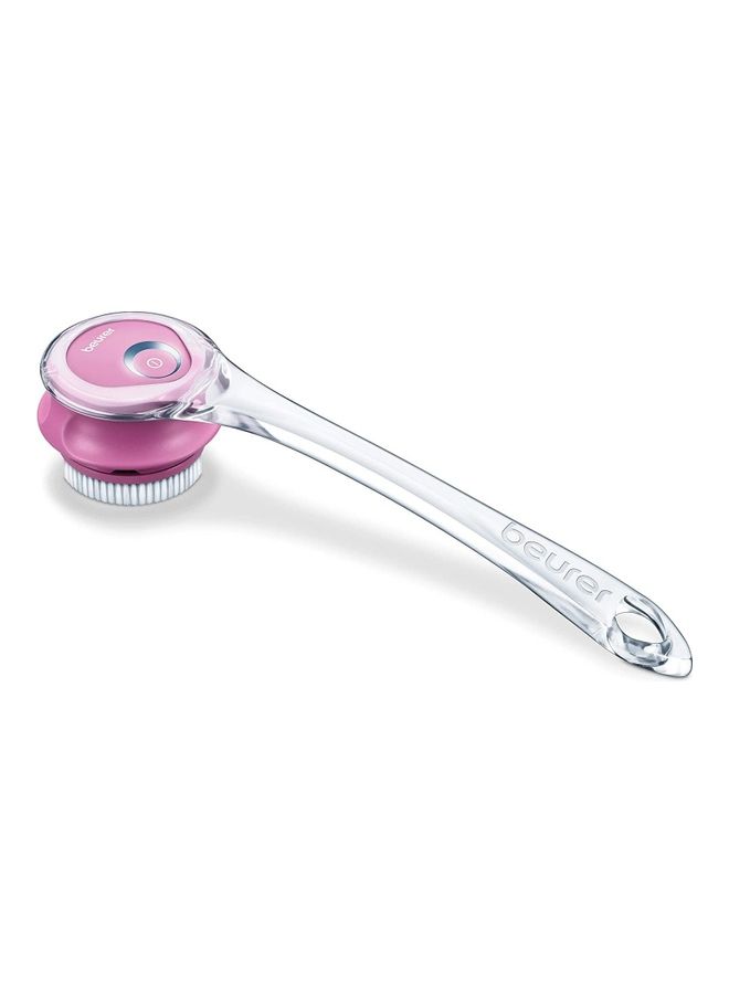 Electric Body Brush Clear/Purple/White 10x7.2x10cm