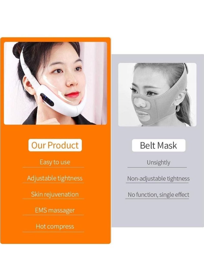 V- Face Shaping Massager Facial Lifting Machine, Micro Current Face Slimming Electric Face Slimming Machine Double Chin Shaping Massager