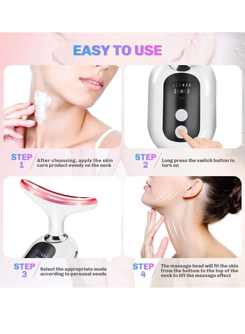 Electric Neck Massager Face massager Premium Face Massager Beauty Machine Wrinkle Skin Care Double Chin Vibration Beauty Therapy Massage Remove Fine Lines Neck Skin Tightening Face Lifting Machine