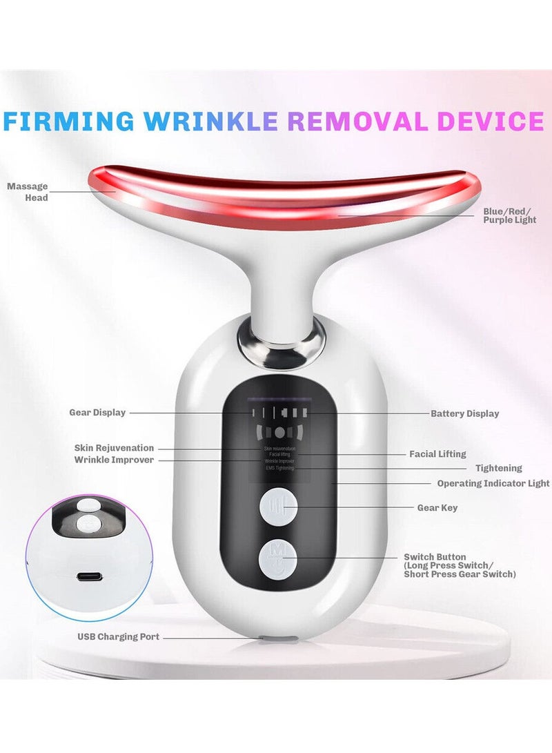 Electric Neck Massager Face massager Premium Face Massager Beauty Machine Wrinkle Skin Care Double Chin Vibration Beauty Therapy Massage Remove Fine Lines Neck Skin Tightening Face Lifting Machine