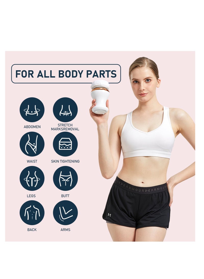 Body Sculpting Machine, Electric Cellulite Massager, Cellulite Massager for Women, with 3 Skin-Friendly Pads, Electric Body Sculpting Massager for Belly, Waist, Legs, Arms, Butt
