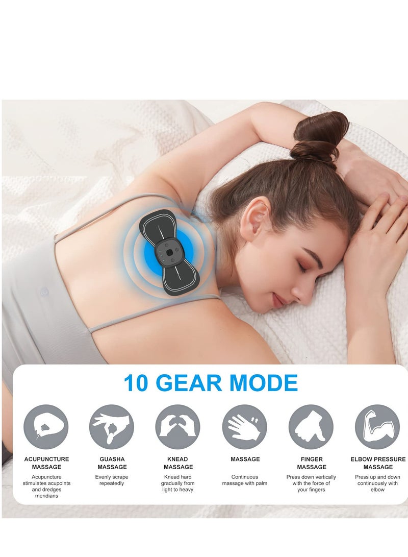 Electric Massagers, TENS Unit Muscle Stimulator, Wireless Pain Relief, Portable Electro Pulse Impulse Mini Massager Machine for Lower Back and Neck