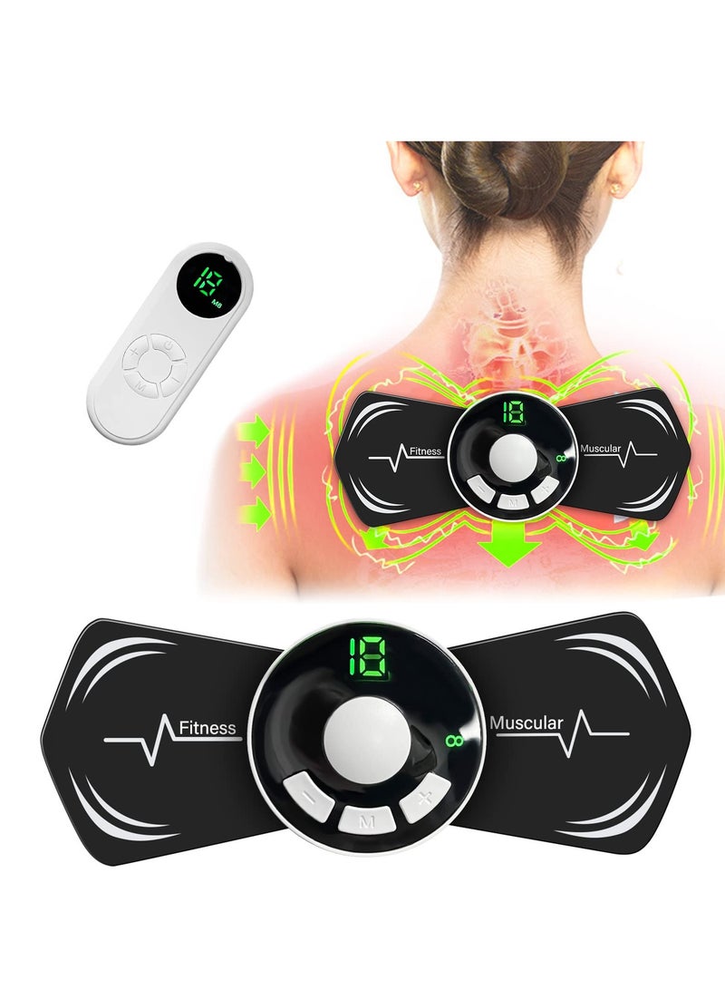 Neck Massager, Wireless TENS Machine for Pain Relief,  Rechargeable Compact Unit EMS Muscle Stimulator