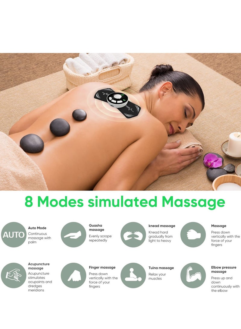 Neck Massager, Wireless TENS Machine for Pain Relief,  Rechargeable Compact Unit EMS Muscle Stimulator