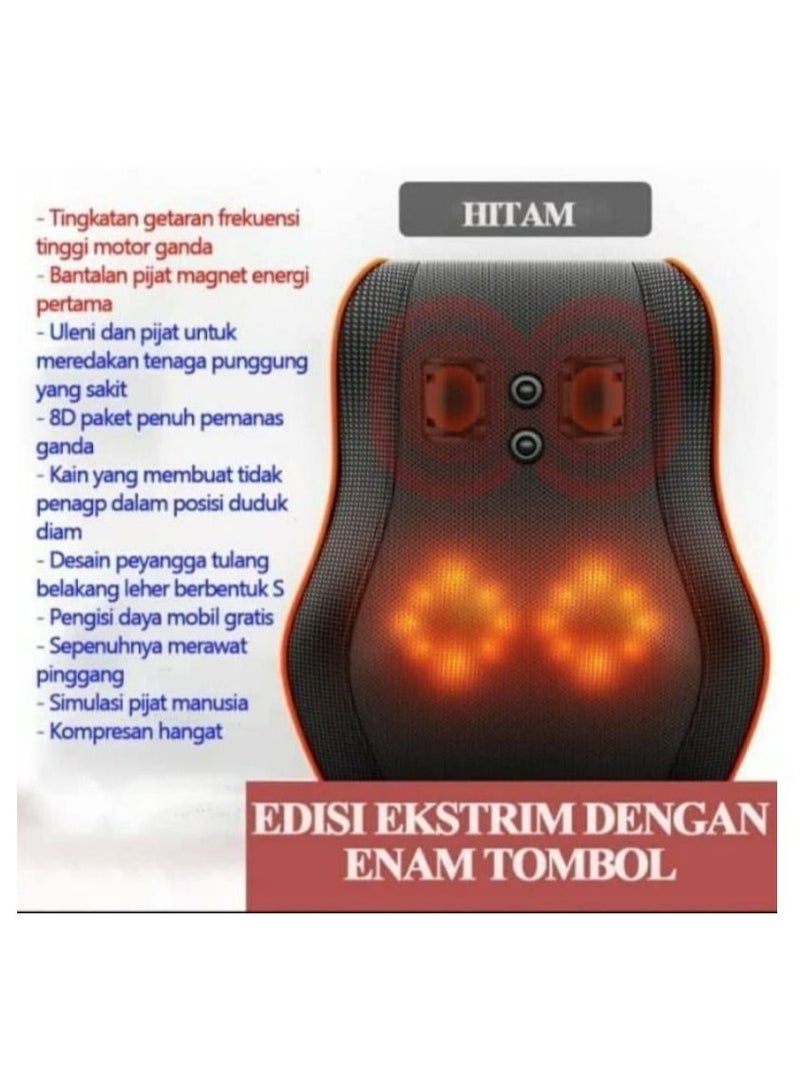 Magnet Vibration Lumbar Massage Instrument Multi Work Cervical Spine Pillow Neck Lumbar Pillow