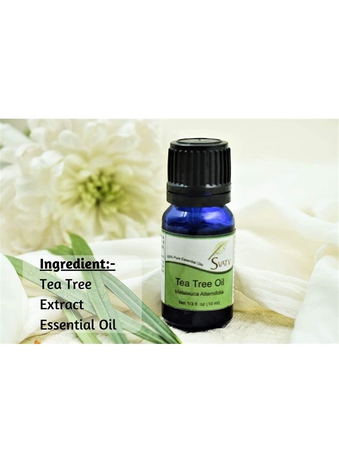 Tea Tree Essential Oil Therapeutic Grade Aromatherapy Oils Fragrance Oil for Diffuser Yoga Massage & DIY Personal Care 10 ml