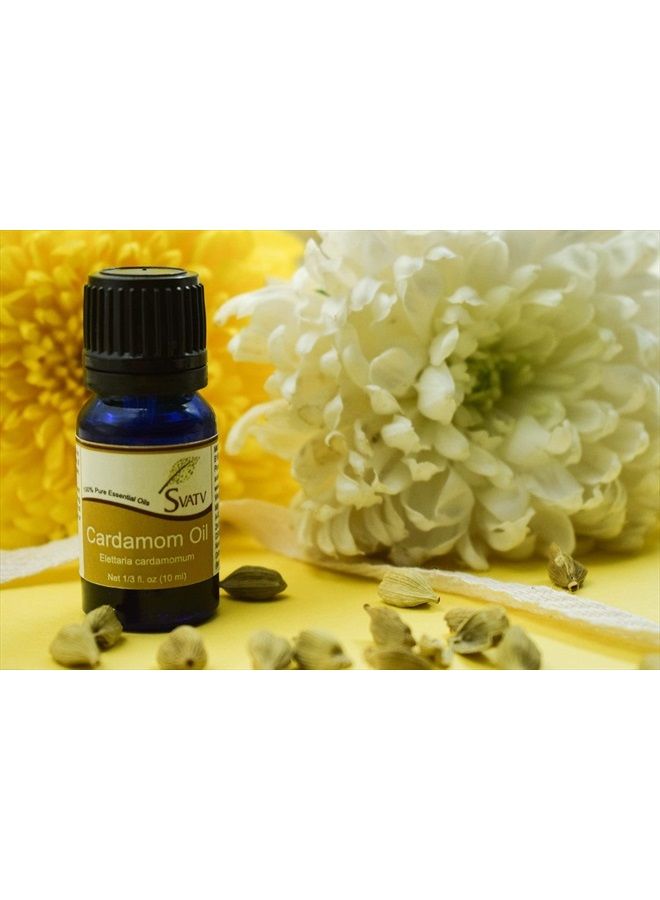 Cardamom Essential Oil for Yoga Massage & Therapeutic Grade, Boost Uplifted Mood & Room Fragrance Oil for Diffuser, Aromatherapy Oils, DIY Personal Care - 10ml