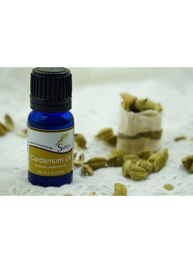 Cardamom Essential Oil for Yoga Massage & Therapeutic Grade, Boost Uplifted Mood & Room Fragrance Oil for Diffuser, Aromatherapy Oils, DIY Personal Care - 10ml