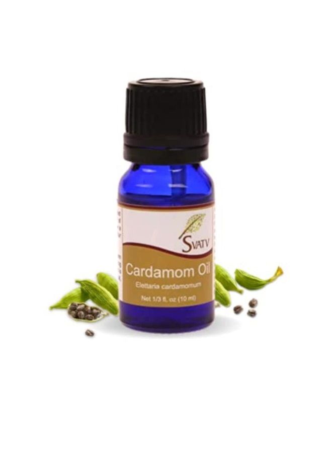 Cardamom Essential Oil for Yoga Massage & Therapeutic Grade, Boost Uplifted Mood & Room Fragrance Oil for Diffuser, Aromatherapy Oils, DIY Personal Care - 10ml