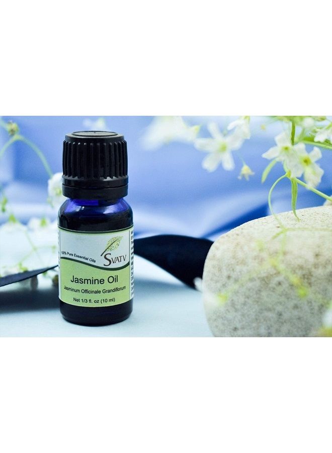 Jasmine Essential Oil Therapeutic Grade Aromatherapy Oils Fragrance Oil for Diffuser Yoga Massage & DIY Personal Care 10 ml